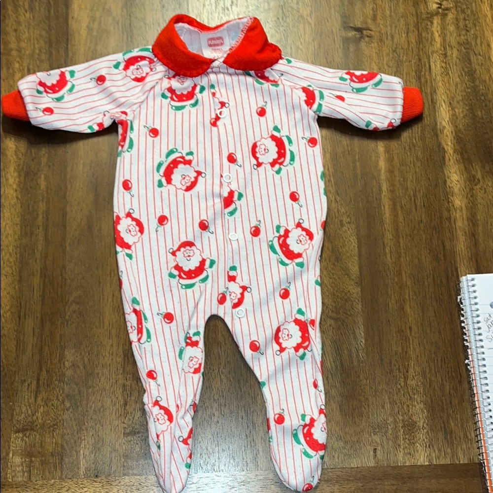 Vintage Baby sleeper size 0-3 months Playskool -Santa Claus